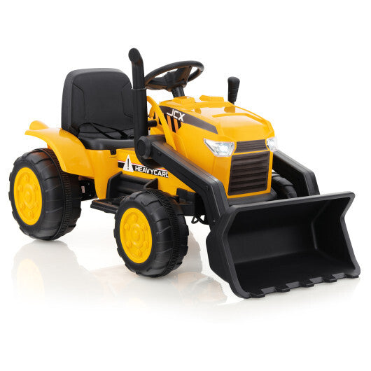 12V Kid's Ride on Excavator with Adjustable Digging Bucket-Yellow LuxuryLifeWay Online Store