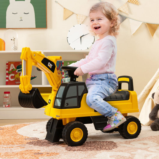 Licensed Caterpillar Kids Ride-On Digger-Yellow LuxuryLifeWay Online Store