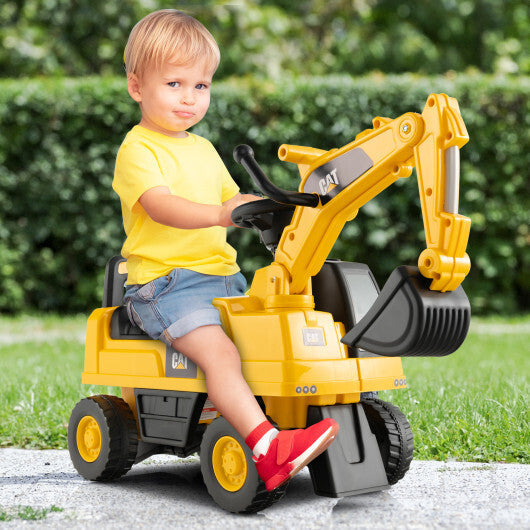 Licensed Caterpillar Kids Ride-On Digger-Yellow LuxuryLifeWay Online Store