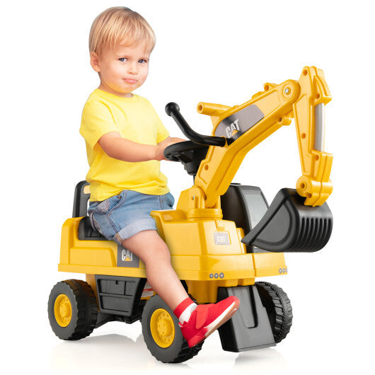 Licensed Caterpillar Kids Ride-On Digger-Yellow LuxuryLifeWay Online Store