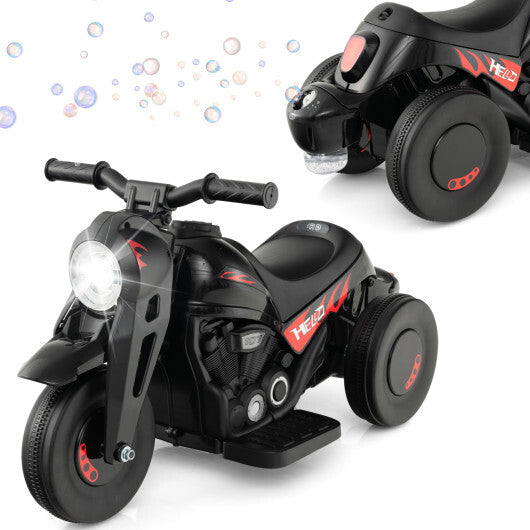 6V Kids Electric Ride on Motorcycle with Bubble Maker and Music-Beige LuxuryLifeWay Online Store