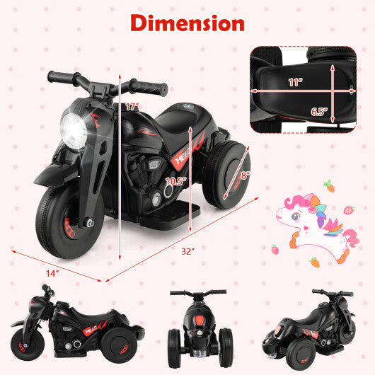 6V Kids Electric Ride on Motorcycle with Bubble Maker and Music-Beige LuxuryLifeWay Online Store