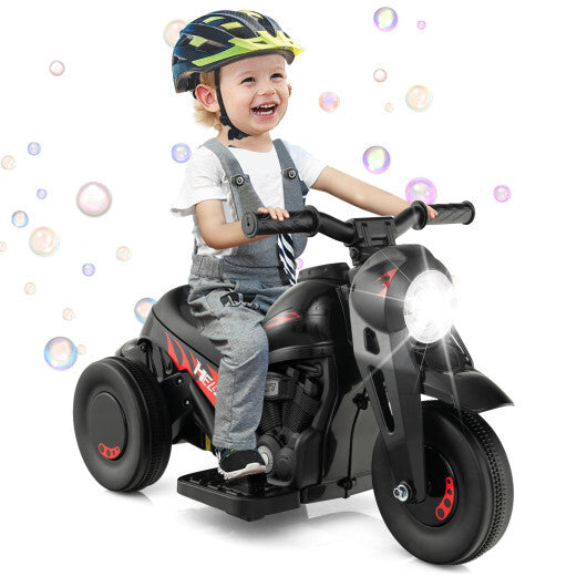 6V Kids Electric Ride on Motorcycle with Bubble Maker and Music-Beige LuxuryLifeWay Online Store