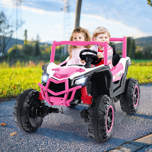 2-Seater Kids Ride on UTV with 2.4G Remote Control for over 3 Years Old Children-Pink - Color: Pink LuxuryLifeWay Online Store