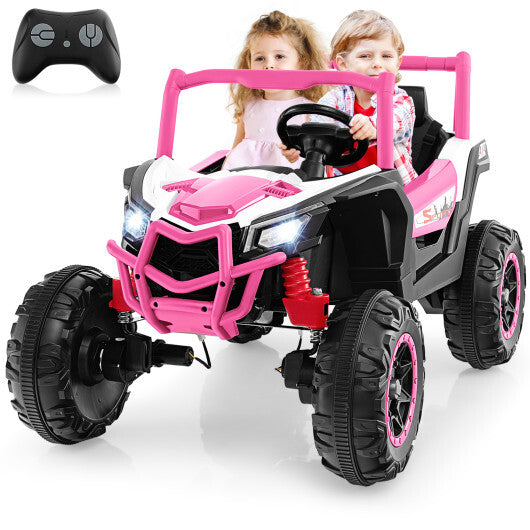 2-Seater Kids Ride on UTV with 2.4G Remote Control for over 3 Years Old Children-Pink - Color: Pink LuxuryLifeWay Online Store