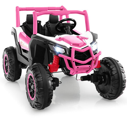 2-Seater Kids Ride on UTV with 2.4G Remote Control for over 3 Years Old Children-Pink - Color: Pink LuxuryLifeWay Online Store
