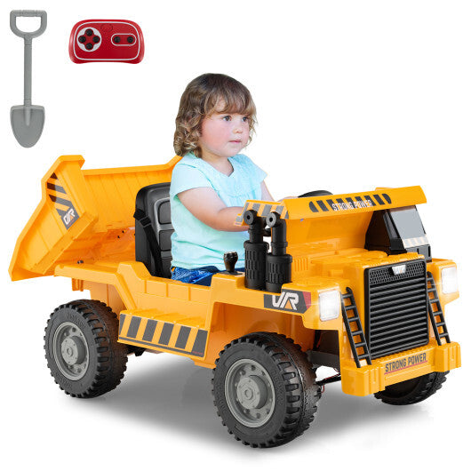 Kids Ride on Dump Truck 12V Ride on Car with Electric Dump Bed-Green LuxuryLifeWay Online Store