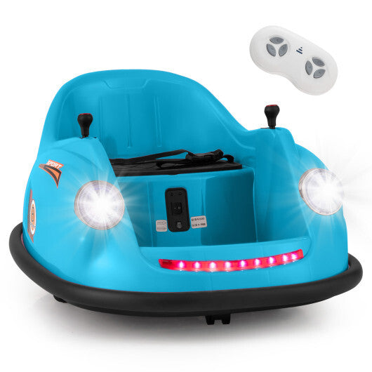 12V Electric Kids Ride on Bumper Car Battery Powered Bumping Car with Remote Control-Navy LuxuryLifeWay Online Store