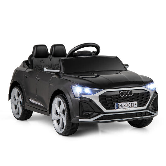 12V Kids Ride on Car Licensed Audi SQ8 with Remote Control and 3 Speeds-Black LuxuryLifeWay Online Store