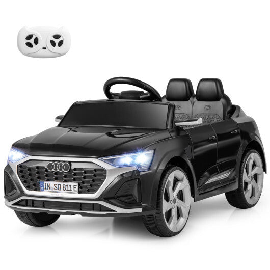 12V Kids Ride on Car Licensed Audi SQ8 with Remote Control and 3 Speeds-Black LuxuryLifeWay Online Store