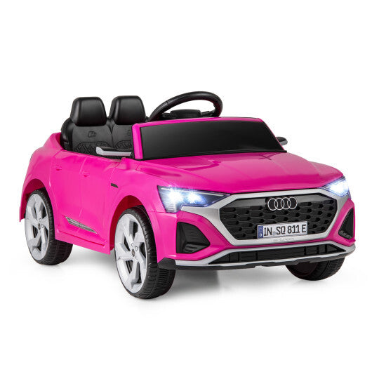 12V Kids Ride on Car Licensed Audi SQ8 with Remote Control and 3 Speeds-Black LuxuryLifeWay Online Store