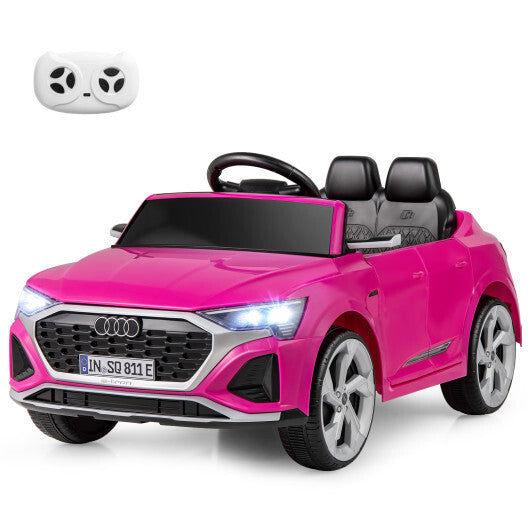 12V Kids Ride on Car Licensed Audi SQ8 with Remote Control and 3 Speeds-Black LuxuryLifeWay Online Store