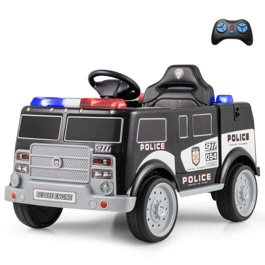 12V Battery Powered Electric Vehicle with 3 Speeds and Megaphone-Black - Color: Black LuxuryLifeWay Online Store