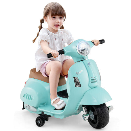 Kids Ride on Motorcycle Licensed Vespa with LED Headlight and Horn Sound-Pink LuxuryLifeWay Online Store