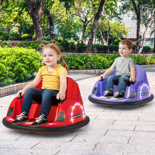 12V 360? Ride on Bumper Car for Toddlers with Remote Control-Purple - Color: Purple LuxuryLifeWay Online Store