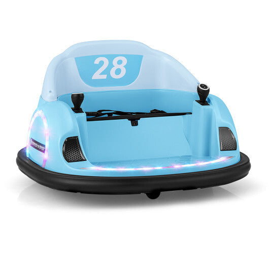 12V 360? Ride on Bumper Car for Toddlers with Remote Control-Pink LuxuryLifeWay Online Store