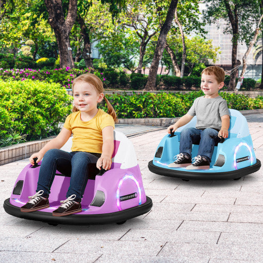 12V 360? Ride on Bumper Car for Toddlers with Remote Control-Pink LuxuryLifeWay Online Store