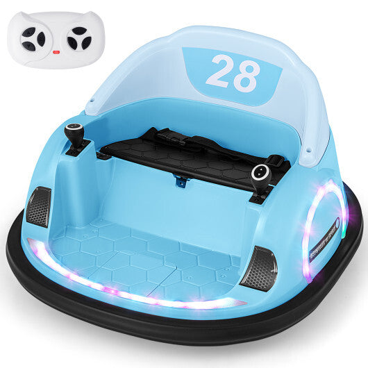 12V 360? Ride on Bumper Car for Toddlers with Remote Control-Pink LuxuryLifeWay Online Store
