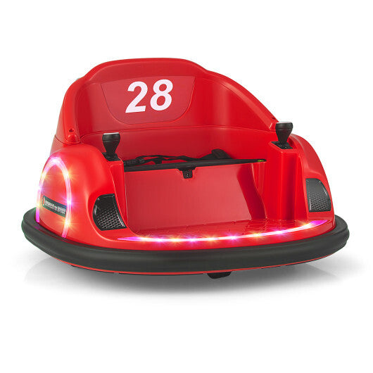 12V 360? Ride on Bumper Car for Toddlers with Remote Control-Pink LuxuryLifeWay Online Store