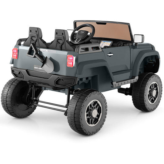24V 2 Seater Ride on Car 4WD/2WD Switchable for Kids with Remote for Ages 3+-Black LuxuryLifeWay Online Store