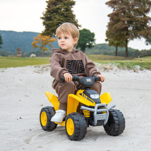 6V Kids Ride on ATV CAT-Licensed with Horn Sound for 18-36 Months Old-Yellow LuxuryLifeWay Online Store