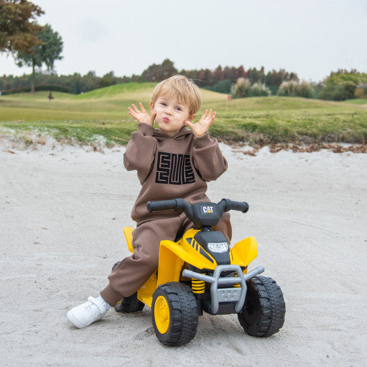 6V Kids Ride on ATV CAT-Licensed with Horn Sound for 18-36 Months Old-Yellow LuxuryLifeWay Online Store