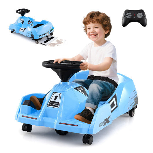 12V Electric Cleaning Go Kart with Detachable Mop and Remote Control-Blue LuxuryLifeWay Online Store
