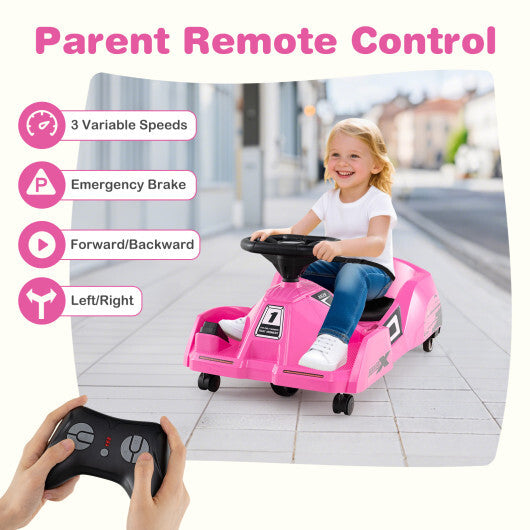 12V Electric Cleaning Go Kart with Detachable Mop and Remote Control-Blue LuxuryLifeWay Online Store