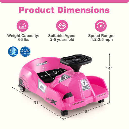 12V Electric Cleaning Go Kart with Detachable Mop and Remote Control-Blue LuxuryLifeWay Online Store