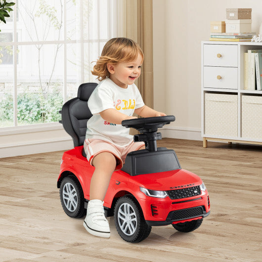 3 in 1 Push Car with Removable Handle and Guardrail for Kids 18-36 Months Old-Red LuxuryLifeWay Online Store