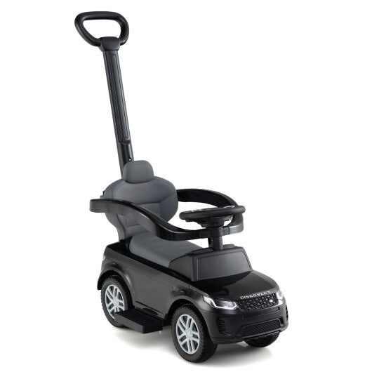 3 in 1 Push Car with Removable Handle and Guardrail for Kids 18-36 Months Old-Red LuxuryLifeWay Online Store