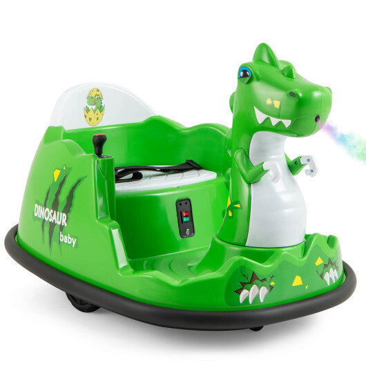 12V Bumper Car with Spray Function and Remote Control for Toddlers Aged 2-5-Green LuxuryLifeWay Online Store