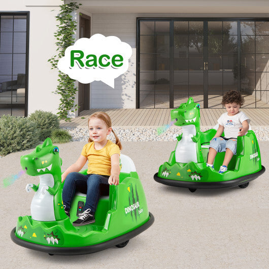 12V Bumper Car with Spray Function and Remote Control for Toddlers Aged 2-5-Green LuxuryLifeWay Online Store