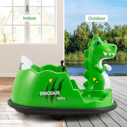 12V Bumper Car with Spray Function and Remote Control for Toddlers Aged 2-5-Green LuxuryLifeWay Online Store