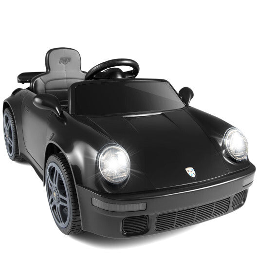 12V Electric Ride On Car Licensed RUF?CTR with Remote Control and Music-Black - Color: Black LuxuryLifeWay Online Store