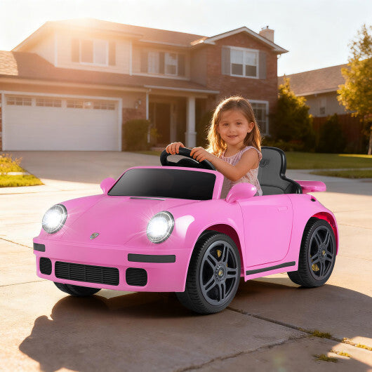 12V Electric Ride On Car Licensed RUFCTR with Remote Control and Music-Pink LuxuryLifeWay Online Store