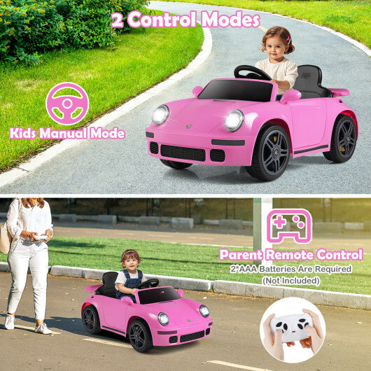 12V Electric Ride On Car Licensed RUFCTR with Remote Control and Music-Pink LuxuryLifeWay Online Store