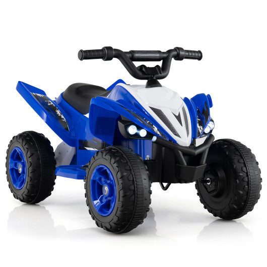12V Kids Ride On ATV 4-Wheeler Quad with LED Lights and 7 mph Max Speed-Navy - Color: Navy LuxuryLifeWay Online Store