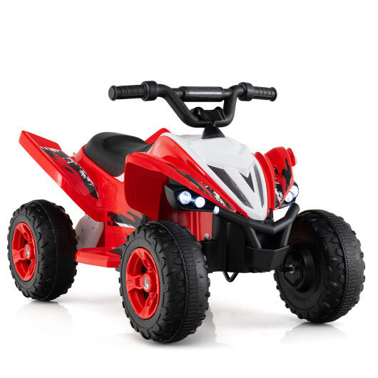 12V Kids Ride On ATV 4-Wheeler Quad with LED Lights and 7 mph Max Speed-Pink LuxuryLifeWay Online Store
