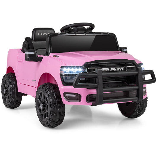 12V Kids Ride On Car Licensed RAM 3500 Electric Vehicle with Remote Control-Pink - Color: Pink LuxuryLifeWay Online Store