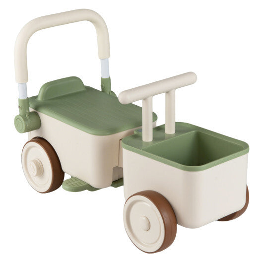3-in-1 Kids Ride On Push Car with Rope and Storage Basket-Blue LuxuryLifeWay Online Store