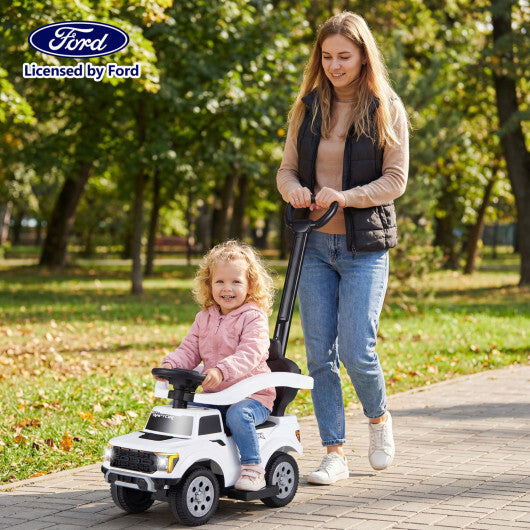 3-In-1 Licensed Ford Push Car for Toddlers-White - Color: White LuxuryLifeWay Online Store