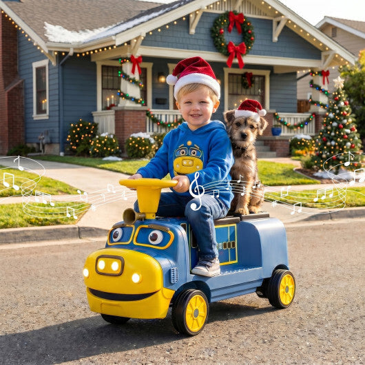 12V 2-Seater Kids Ride on Train with Height Adjustable Seat and Music Licensed Chuggington-Red LuxuryLifeWay Online Store
