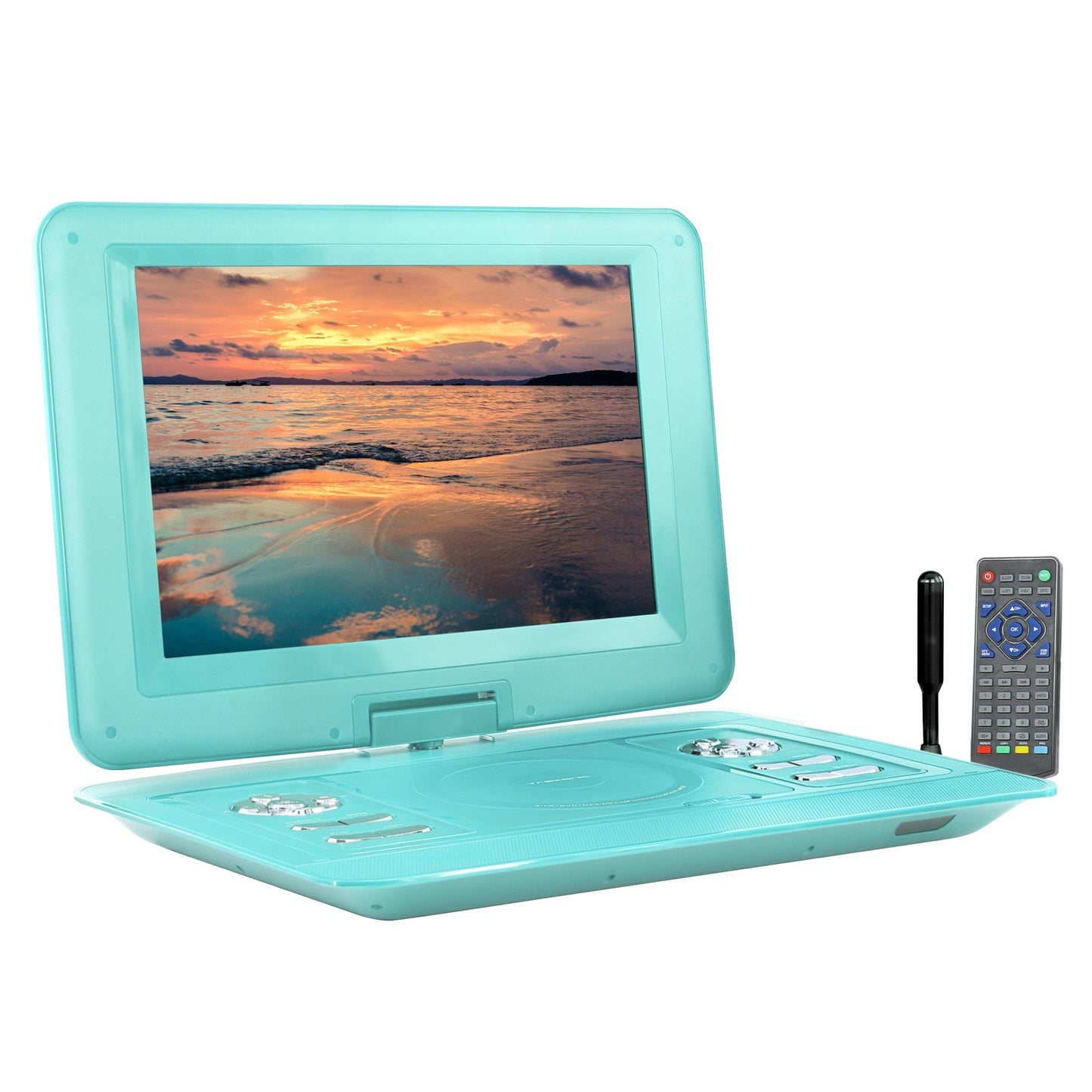 Trexonic 13.3 Inch Portable TV+DVD Player with Color TFT LED Screen and USB/HD/AV Inputs LuxuryLifeWay Online Store
