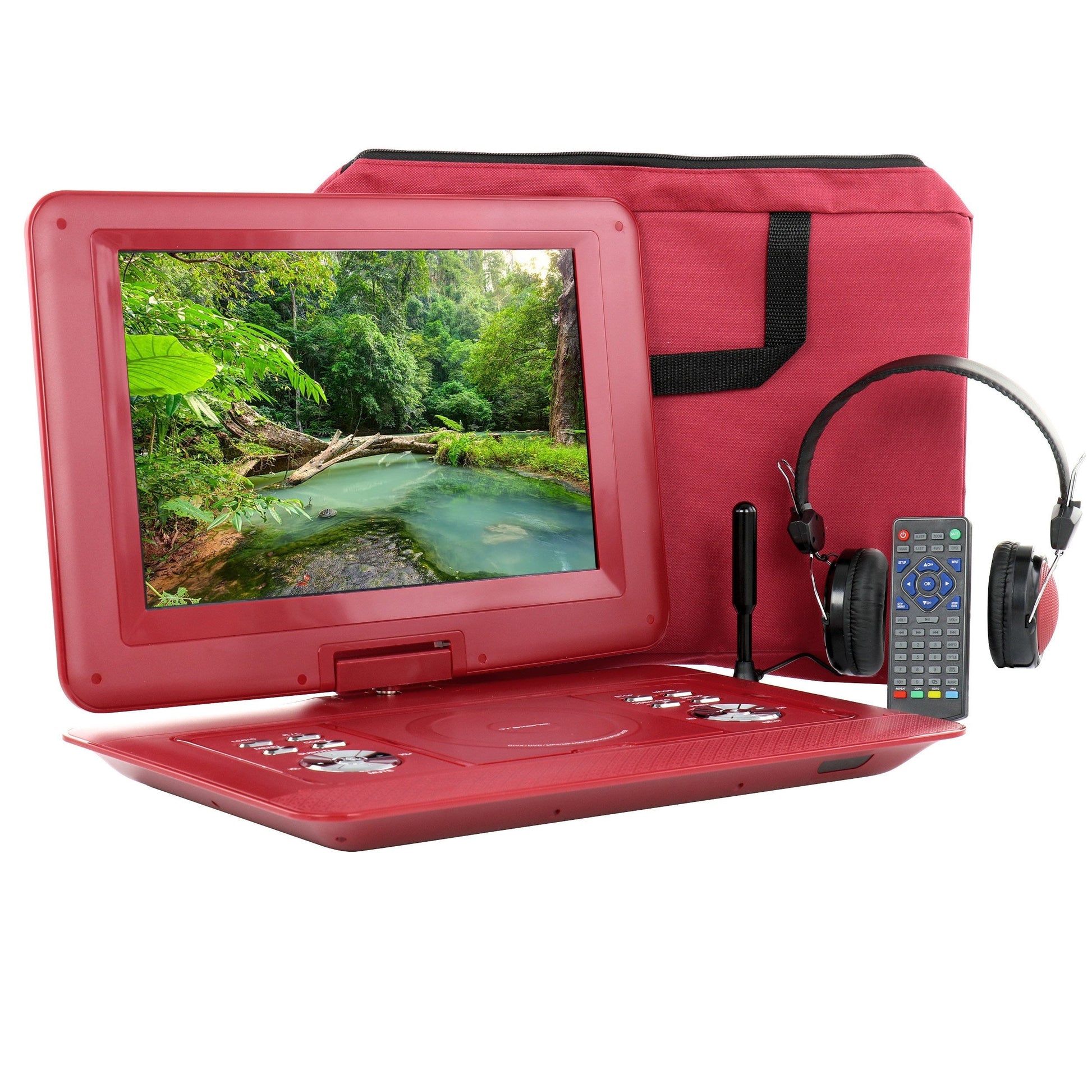 Trexonic 14.1 Inch Portable DVD with TV Tuner Player with Swivel TFT-LCD Screen and USB,SD,AV,HDMI Inputs LuxuryLifeWay Online Store