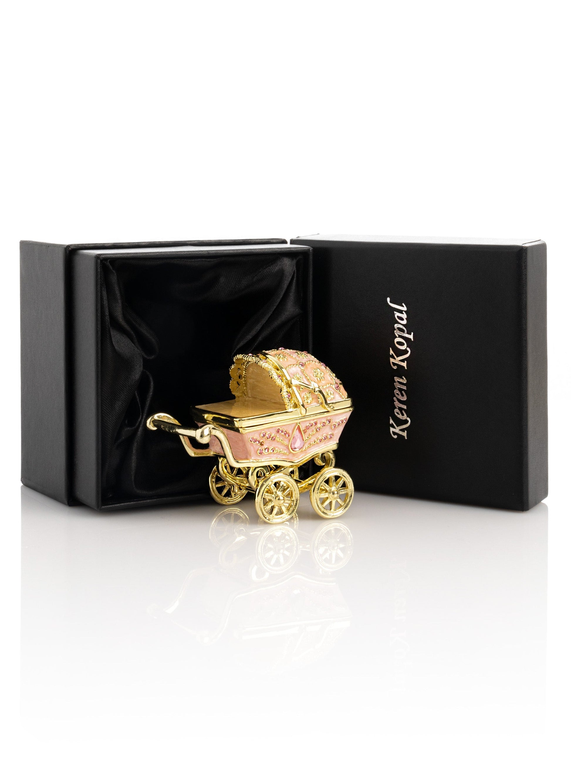 Pink Baby Carriage Trinket Box LuxuryLifeWay Online Store