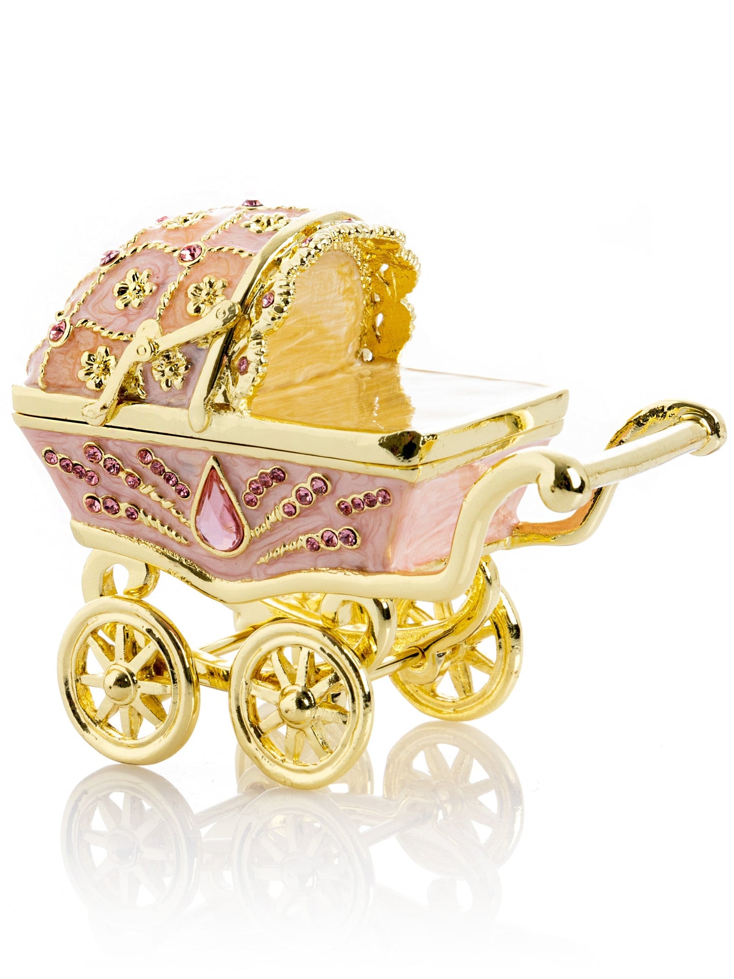 Pink Baby Carriage Trinket Box LuxuryLifeWay Online Store
