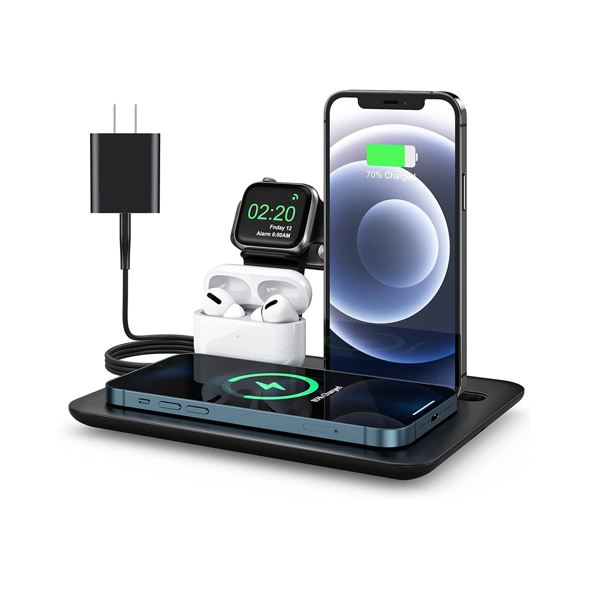 Trexonic 4 in 1 Fast Charge Wireless Charging Station LuxuryLifeWay Online Store