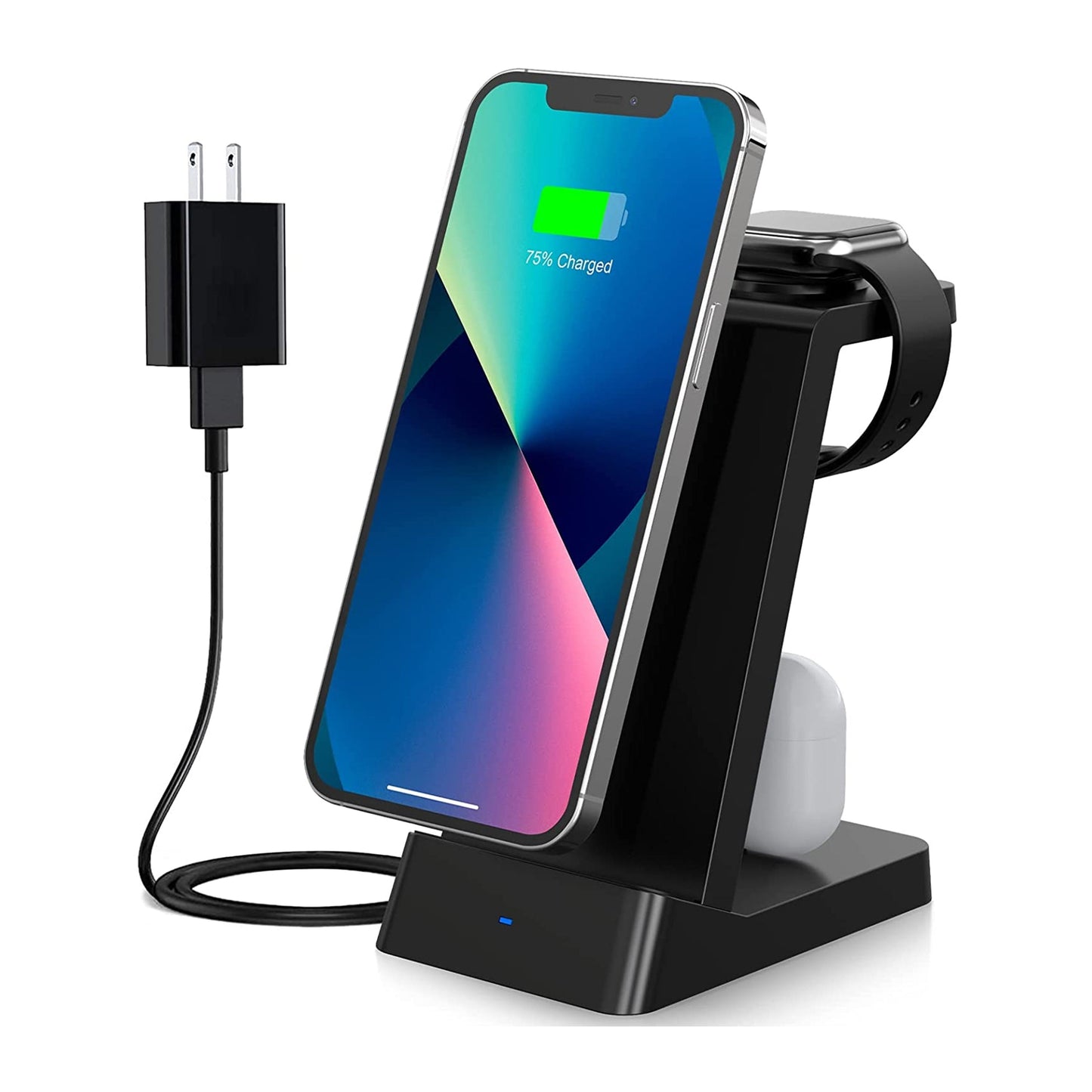 Trexonic 3 in 1 Fast Charge Charging Station in Black LuxuryLifeWay Online Store