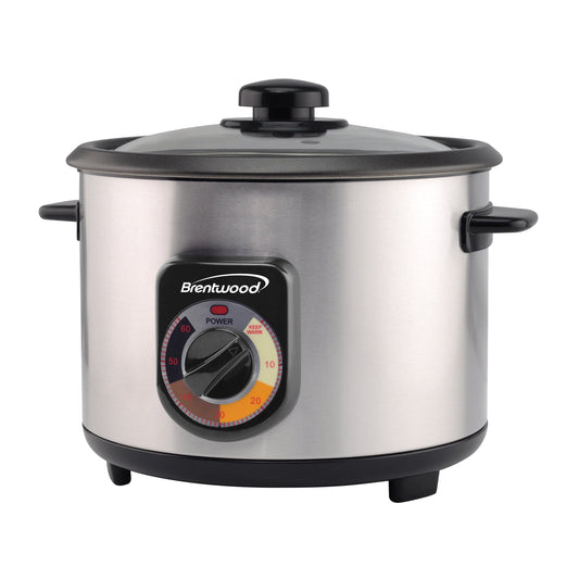 Brentwood TS-1020S 10-Cup Stainless Steel Crunchy Persian Rice Cooker LuxuryLifeWay Online Store